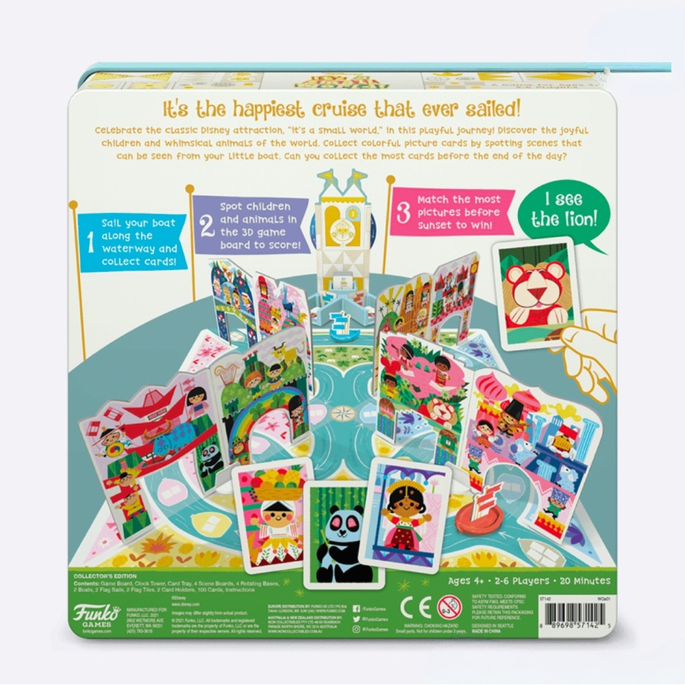 Disney It's a Small World Board Game by Funko New Sealed Ages 4+ for 2-6 players - Picture 3 of 3